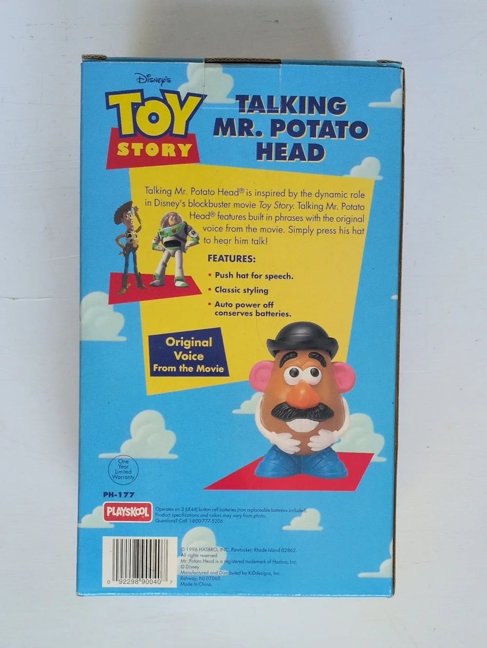 Vintage 1996 Toy Story Talking Mr. Potato Head In Box